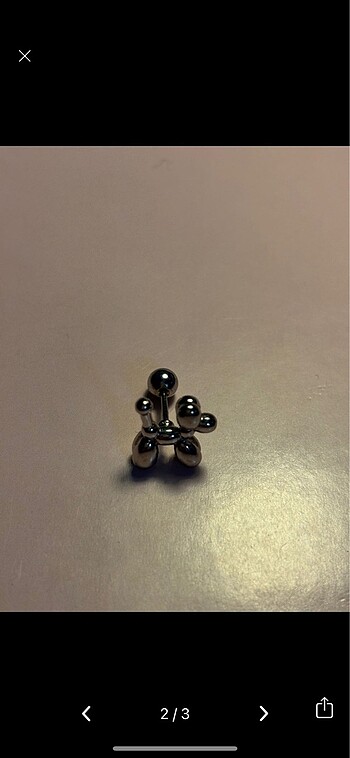 Diğer Metal balon köpek tragus piercing