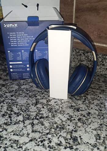 Sunix BLT-26 Kablosuz Mavi Kulaklık - Görsel 4