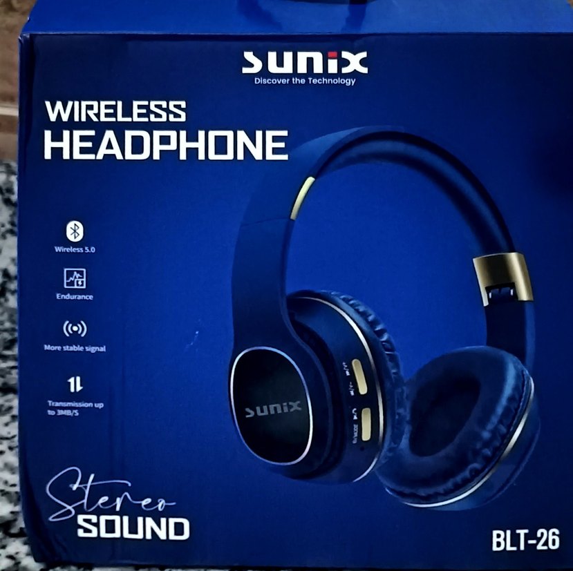 Sunix BLT-26 Kablosuz Mavi Kulaklık - Görsel 2