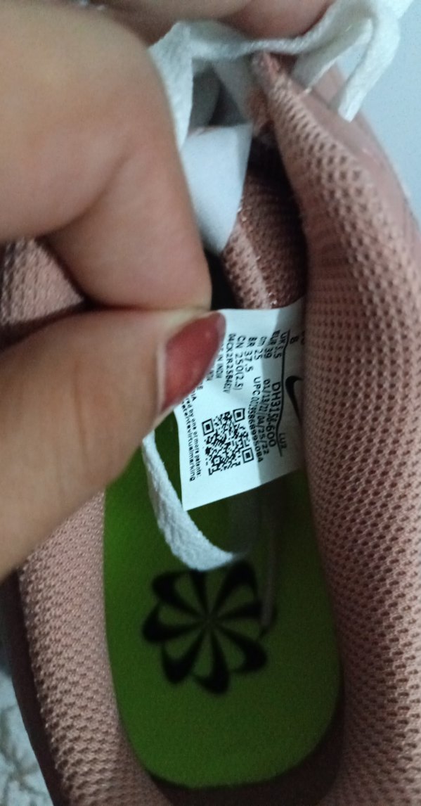 Renkli Pembe Spor Ayakkabı Velcro Detaylı - Görsel 2