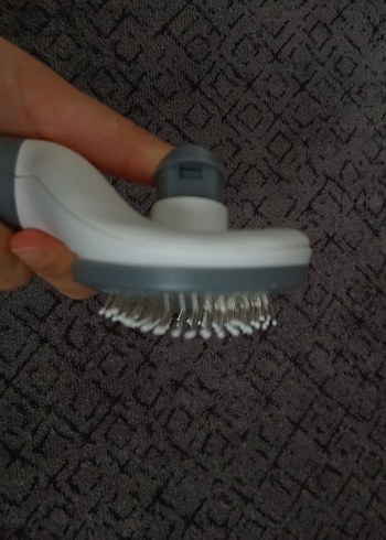 Gri Kedi Tüyü Fırçası - Görsel 4