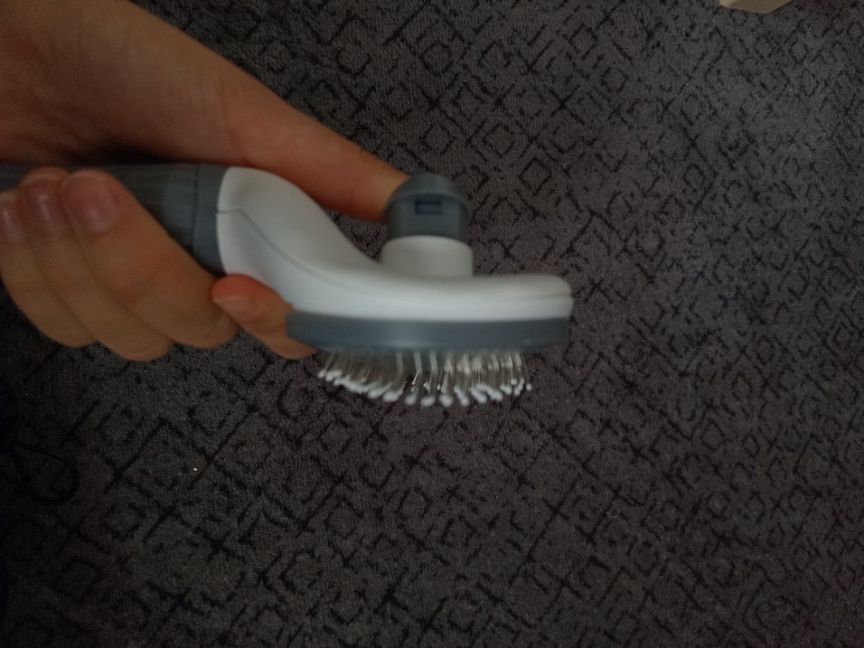 Gri Kedi Tüyü Fırçası - Görsel 4