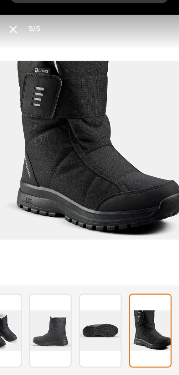 decatclon Siyah Kauçuk Outdoor Bot - Görsel 5