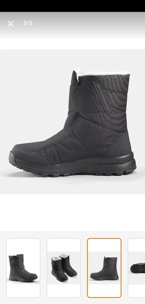 decatclon Siyah Kauçuk Outdoor Bot - Görsel 3