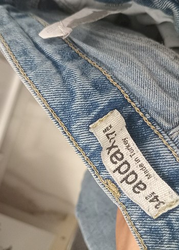 Addax Mavi Pastel Midi Denim Kadın Jean