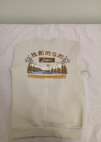 Diğer Beyaz Baskılı Kadın Sweatshirt