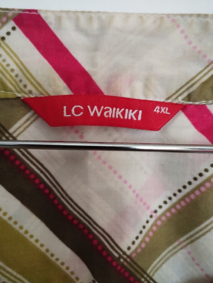 Düğmeli Kısa Kollu Bej Kadın Gömlek - Görsel 3