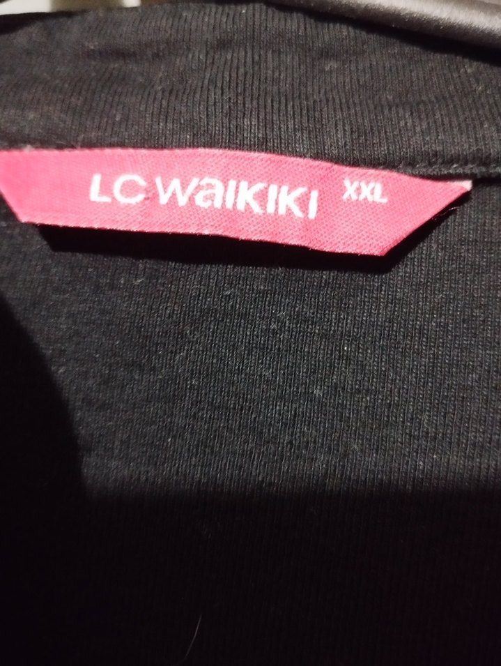 Mavi Çiçek Desenli Uzun Kollu V Yaka Kadın Bluz - Görsel 3