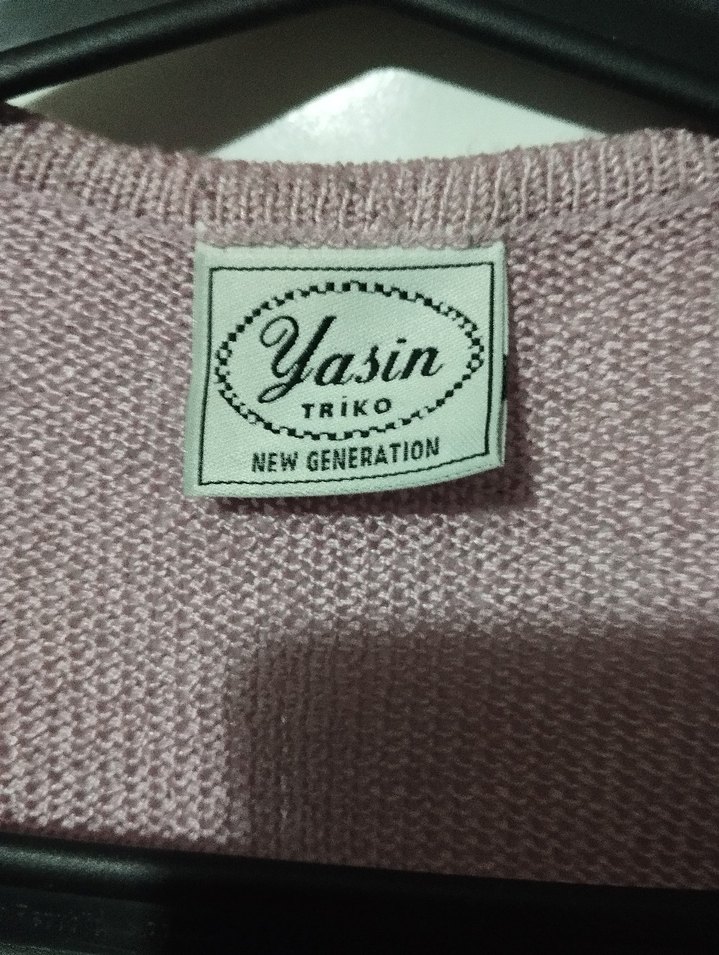 Gri V Yaka Uzun Kollu Triko Kadın Kazak - Görsel 3