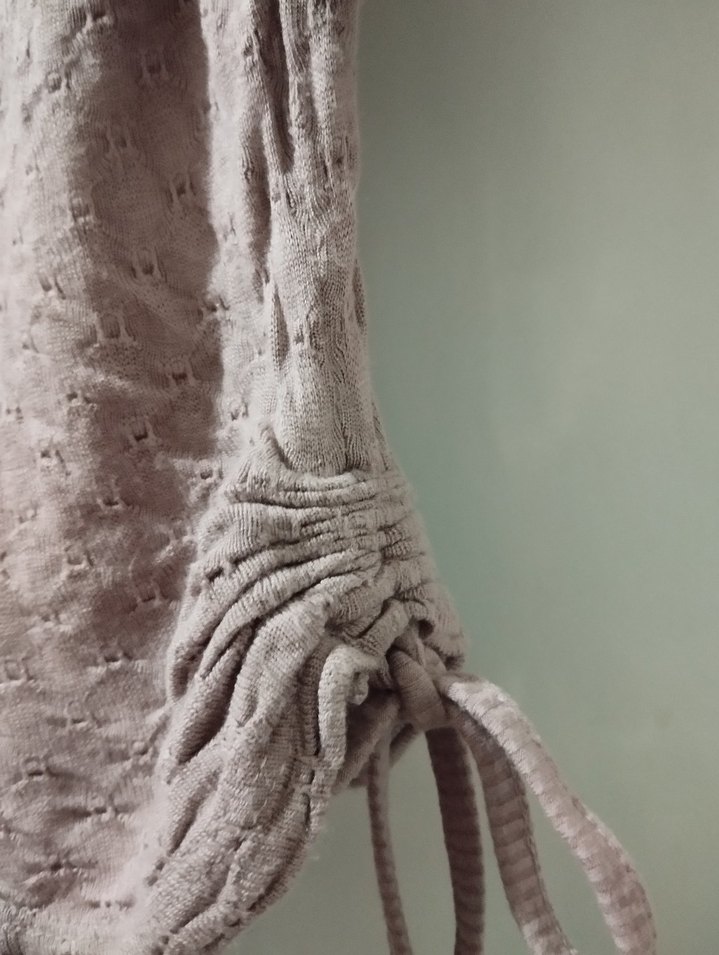 pudra rengine Kadın  Triko Uzun Kollu bluz - Görsel 2