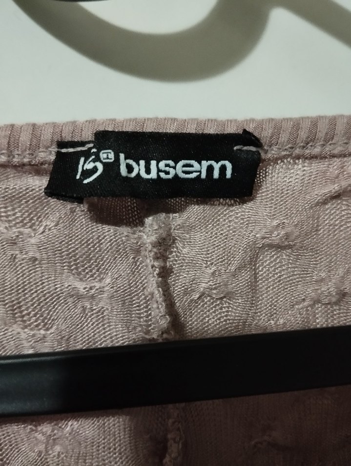 pudra rengine Kadın  Triko Uzun Kollu bluz - Görsel 3