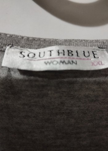 xxl Beden Gri drapeli Bluz, Uzun Kollu, Salaş