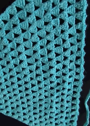  Beden Turkuaz el örgüsü bandana Bohem Saç Aksesuarı
