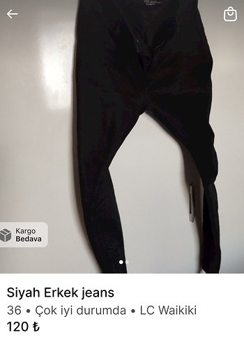 Siyah Erkek Pantolon