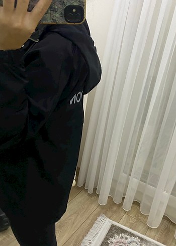 Siyah kadın yağmurluk - Görsel 7