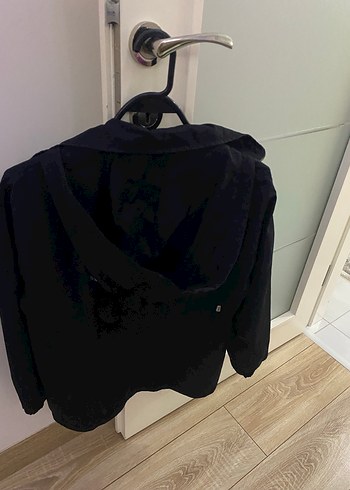 Siyah kadın yağmurluk - Görsel 13