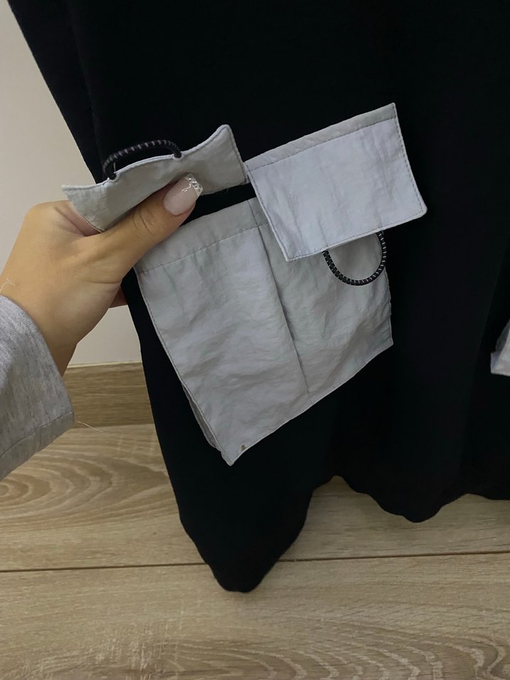 Kadın Siyah Rahat Kesim Sweatshirt - Görsel 2