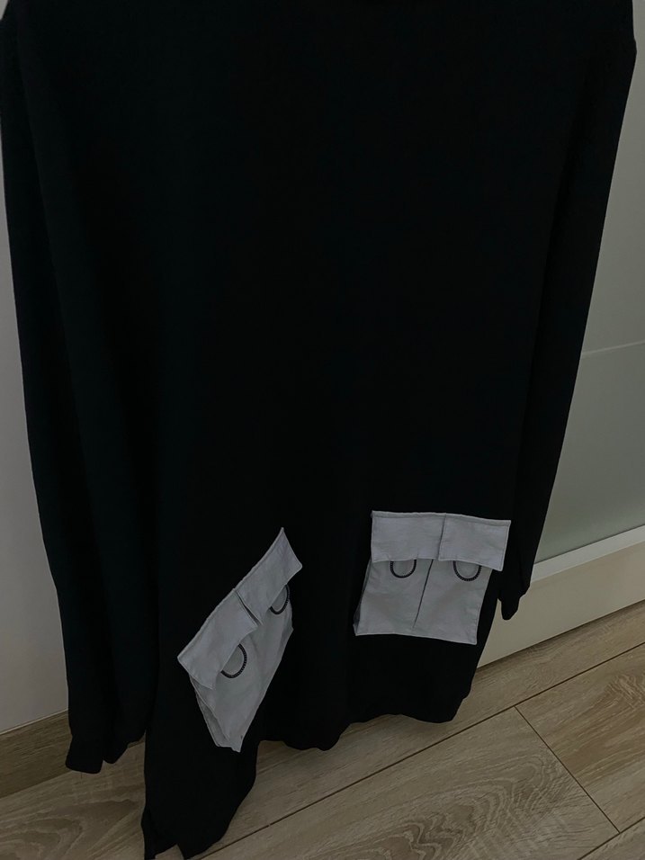 Kadın Siyah Rahat Kesim Sweatshirt - Görsel 3