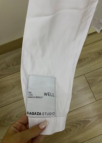 SAGAZASTUDIO Beyaz kadın gömlek - Görsel 4