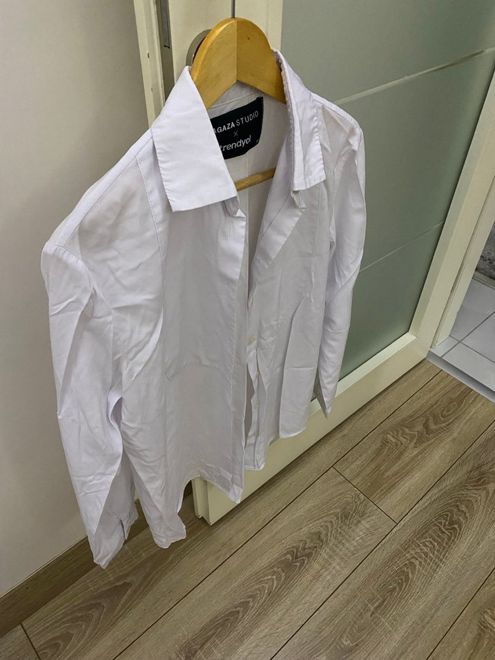 SAGAZASTUDIO Beyaz kadın gömlek - Görsel 2