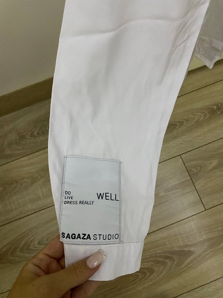 SAGAZASTUDIO Beyaz kadın gömlek - Görsel 4