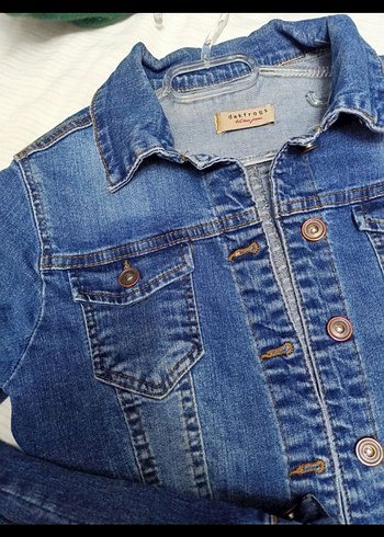 Diğer Düğmeli Mavi Denim Ceket