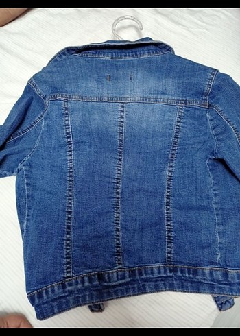 Düğmeli Mavi Denim Ceket