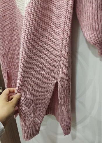 universal Beden Kadın Çok Renkli Uzun Triko Kazak