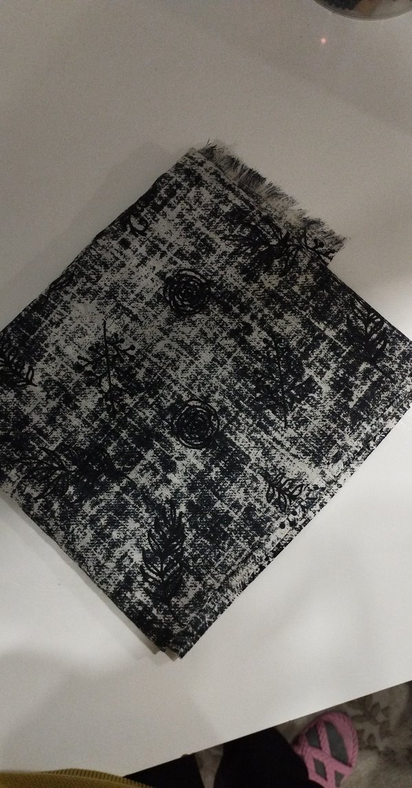 Bohem Gri Desenli Uzun Erkek Atkısı - Görsel 2