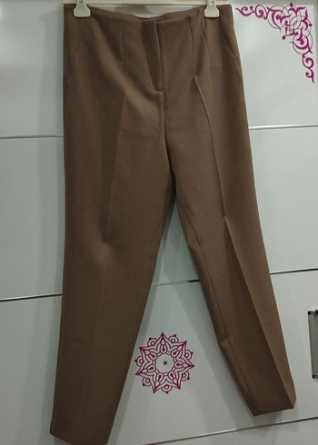 camel Kadın Midi Kumaş Pantolon - Görsel 2