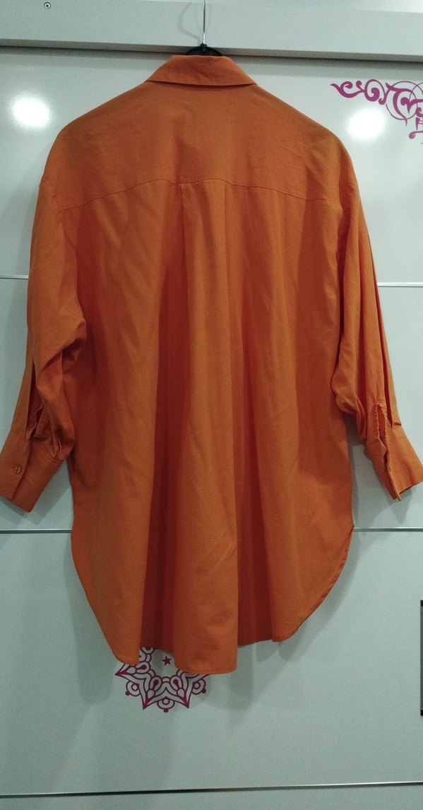 Kadın turuncu Renk Uzun Kollu Gömlek - Görsel 2
