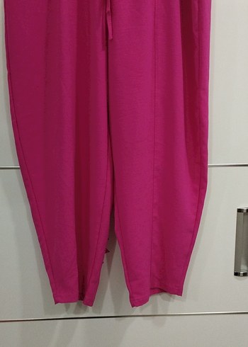 Pembe Salaş Kadın Pantolon - Görsel 3