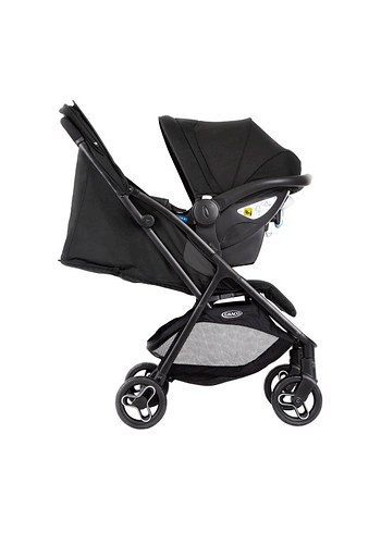 Siyah Bebek Arabası ve Taşıma Koltuğu - Görsel 2