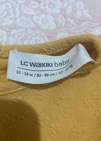 LC Waikiki Sarı Uzun Kollu Nakışlı Kız Elbisesi