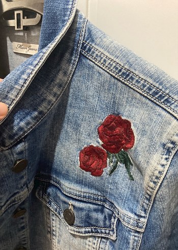 Mavi Jeans Nakış Detaylı Düğmeli Mavi Denim Ceket