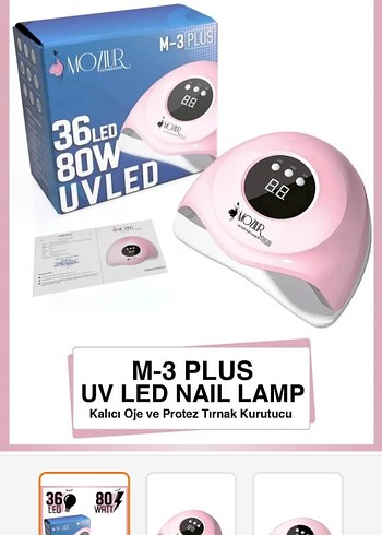 Diğer Pembe 36 LED 80 Watt Tırnak Kurutucu