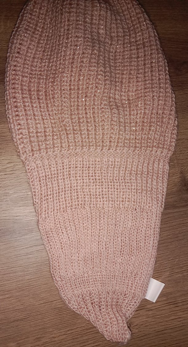 Bej Bohem Örgü Kadın Bere - Görsel 2