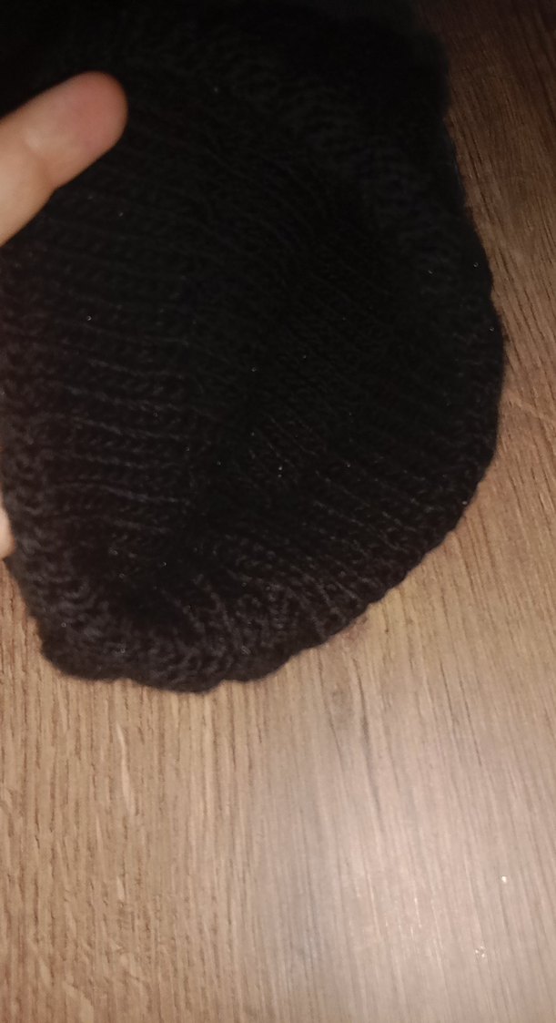 Siyah Örgü Kadın Bere - Görsel 2