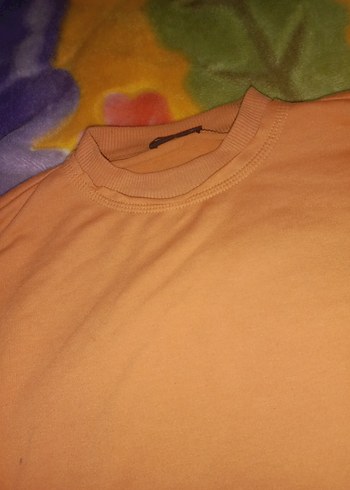 Kadın Kahverengi Süet Sweatshirt - Görsel 2