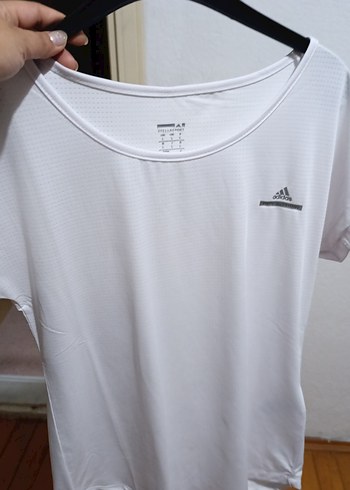 Adidas Beyaz Kısa Kollu Pamuklu Tişört