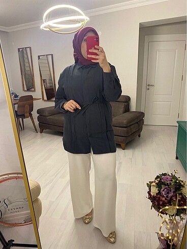 Füme seyyar kuşaklı gömlek