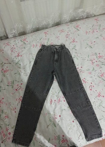 Diğer Gri Kadın Loose Fit Midi Jean