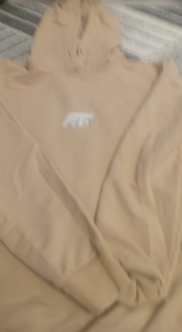 Bej Kapüşonlu Kadın Sweatshirt - Görsel 5