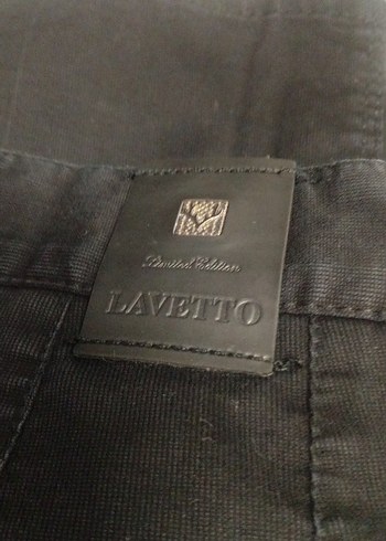 Düğmeli Siyah Süet Erkek Pantolon - Görsel 5