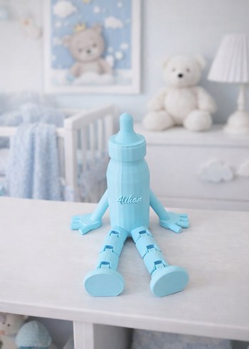 Bebek biberonu dekoratif isme özel tasarım - Görsel 2