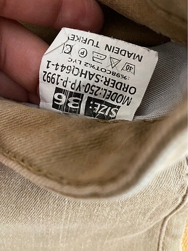 s Beden Camel skinny pantolon