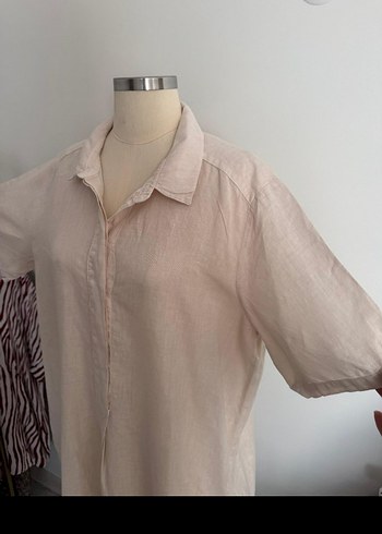 Krem Keten Midi Kadın Elbise Backstage marka - Görsel 4