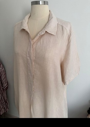 Krem Keten Midi Kadın Elbise Backstage marka - Görsel 2