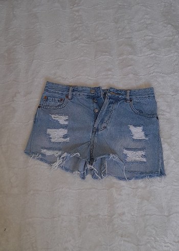 m Beden Pull&Bear Mavi Vintage kot şort