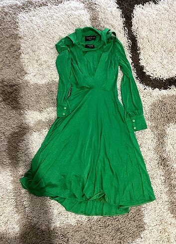 Louis Feraund Vintage Yeşil Elbise